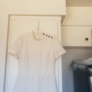 Cal Meets Glam Size 8 Cream Jumpsuit